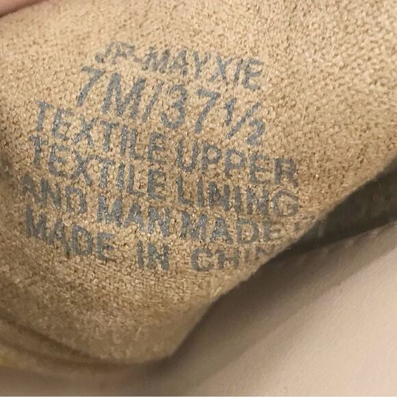 Jessica Simpson MAYXIE Floral Burlap Slip on Heeled Sandals - Picture 15 of 15